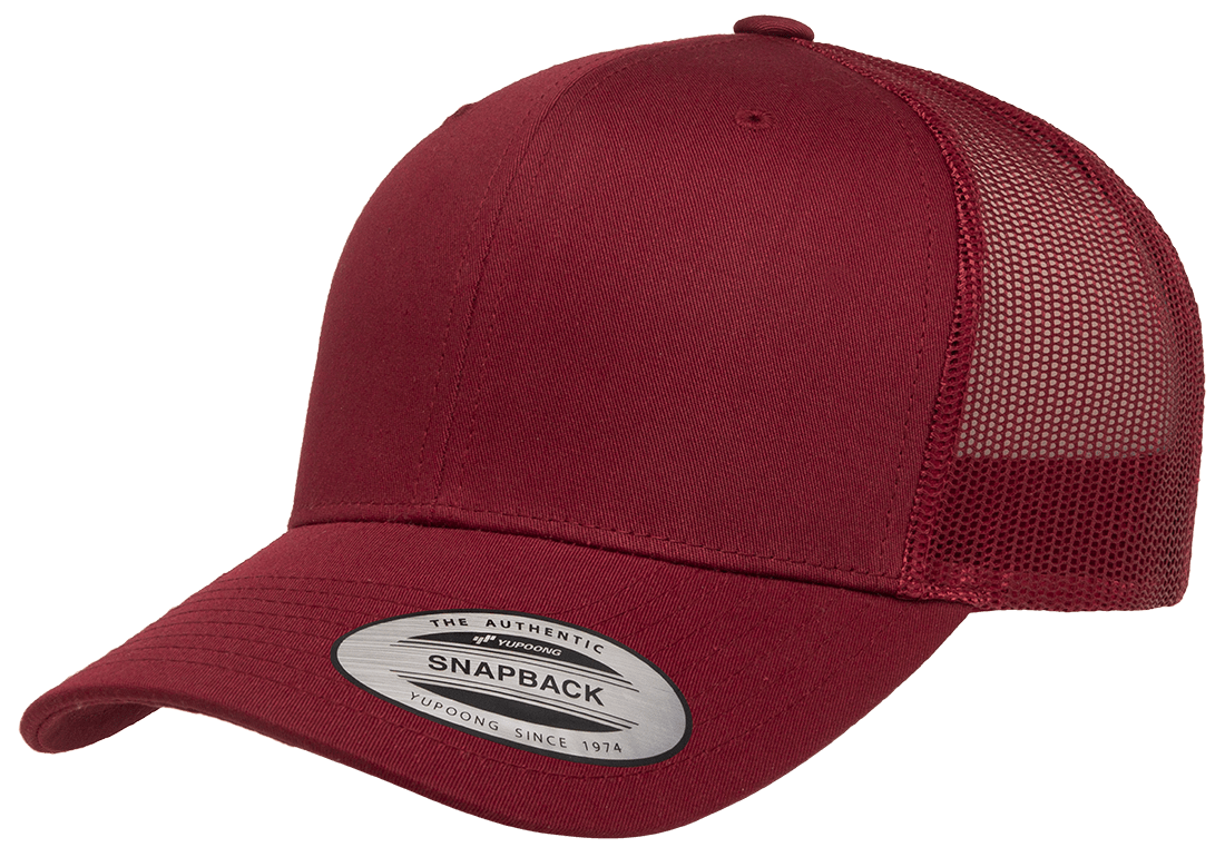 Yupoong 6606 Classic Retro Wade Trucker Hat.